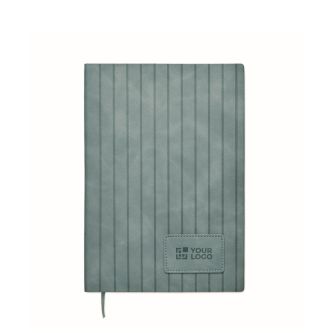 Carnet A5 à couverture souple cuir synthétique, pages lignées