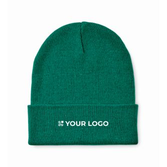 Bonnet classique en polyester avec ourlet taille unique