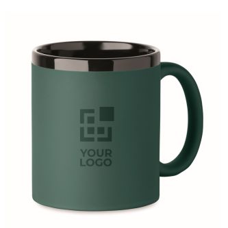 Tasse en céramique avec revêtement coloré doux au toucher, 300 ml