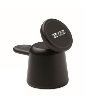 Station de charge pour téléphone et montre Apple® avec support intégré