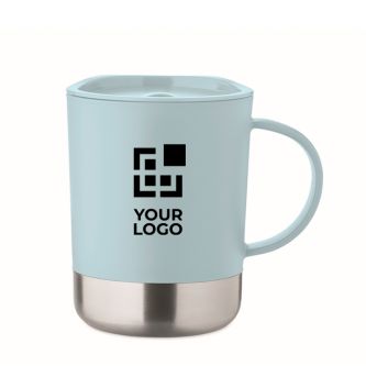 Gobelet en plastique avec base en acier inoxydable 300 ml