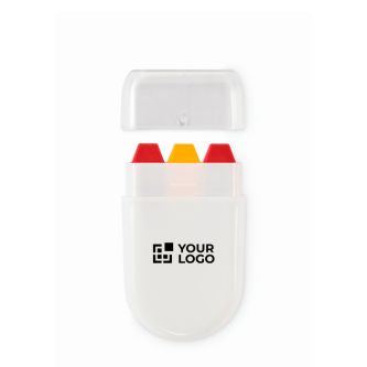 Stick de peinture corporelle de différents drapeaux en étui