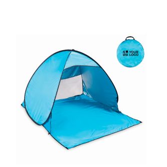 Tente de plage en polyester 190T légère avec crochets et housse