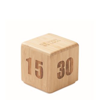 Minuteur en bambou avec compte à rebours numérique