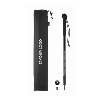 Bâton de marche réglable avec poignée et dragonne