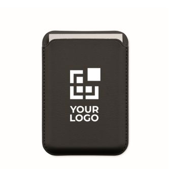 Porte-cartes magnétique en simili cuir PU pour 3 cartes