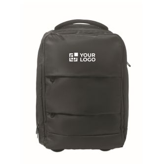 Sac à dos trolley en polyester RPET 290T avec 3 poches 15''