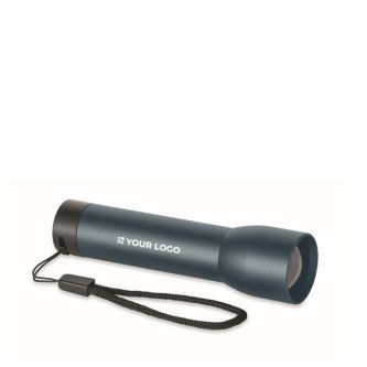 Lampe torche rechargeable en aluminium avec zoom et modes d'éclairage