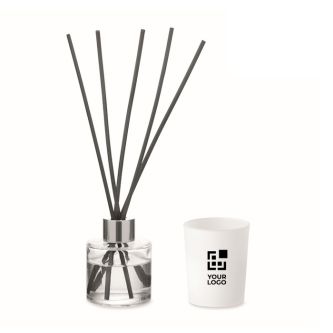 Coffret aromatique avec diffuseur de parfum et bougie en cire végétale