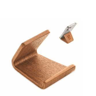 Support de téléphone en bois de noyer et de peuplier pour bureau