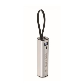 Batterie externe en aluminium recyclé, câble et indicateur 5 000 mAh