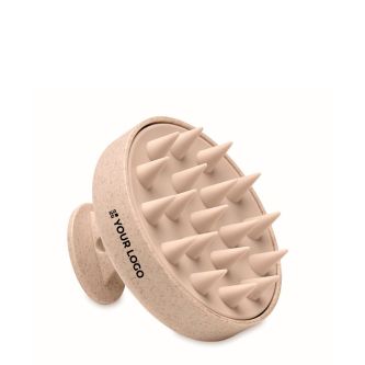 Brosse massante en plastique pour masser et exfolier le cuir chevelu
