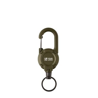 Porte-badge en plastique résistant avec mousqueton et câble de 60 cm
