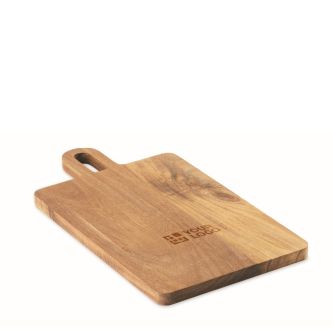 Planche en bois d’acacia avec poignée pour découper et servir