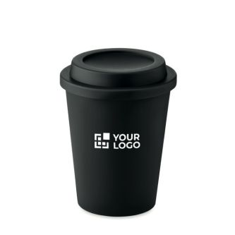 Verre à double paroi en plastique avec zoen d'impression