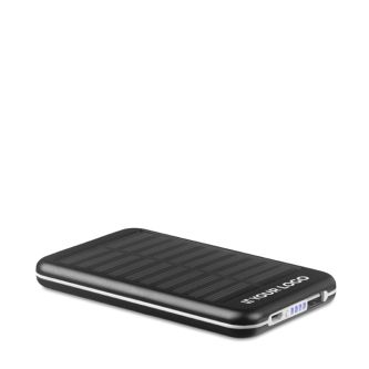 Batterie externe promotionnel solaire 4000 mAh couleur  noir