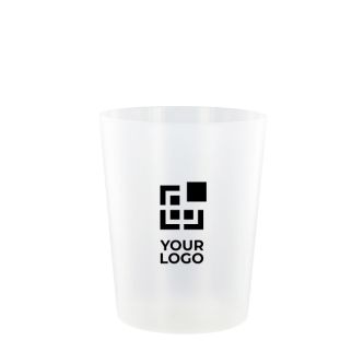 Petit gobelet en plastique réutilisable fabriqué en Europe 120 ml