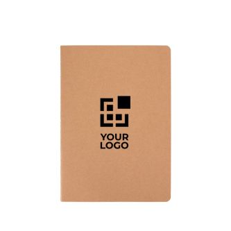 Carnet de type agenda en papier kraft avec reliure cousue A5