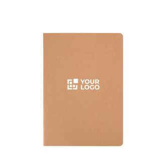 Carnet avec couverture en kraft et reliure cousue A5, pages à points