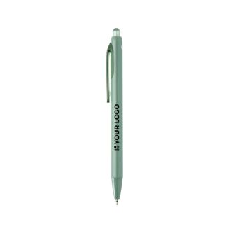 Stylo en plastique recyclé double injection encre bleue