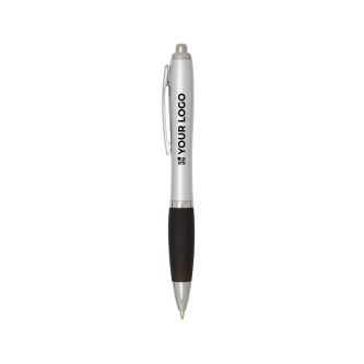 Stylo plastique recyclé à clic grip doux encre noire