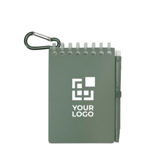 Mini carnet à spirale avec stylo à encre noire