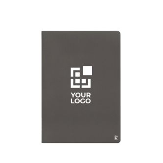 Ensemble de carnets A5 en papier de pierre avec impression vue de face