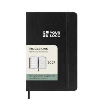 Agenda de poche hebdomadaire et souple avec élastique Moleskine