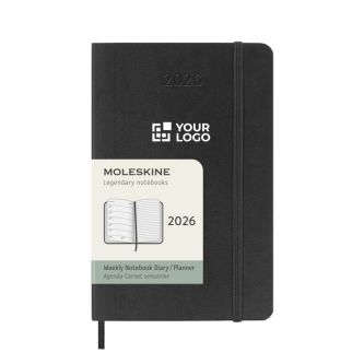 Agenda de poche hebdomadaire et souple avec élastique Moleskine