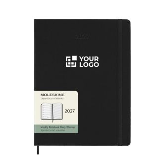 Agenda hebdomadaire grand format et rigide avec élastique Moleskine