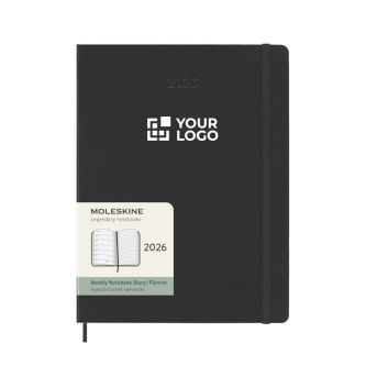 Agenda hebdomadaire grand format et rigide avec élastique Moleskine