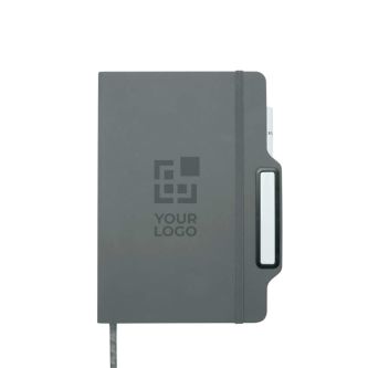 Carnet avec espace pour mobile et couverture rigide A5 lignés