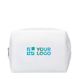 Trousse de voyage en polyester recyclé avec fermeture éclair