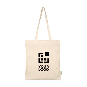 Sac en coton biologique avec grand compartiment 7 L 100 g/m²