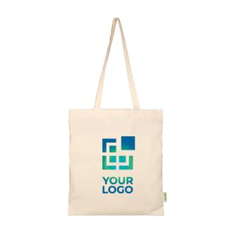 Tote bag en coton biologique avec grand compartiment 7 L 140 g/m²