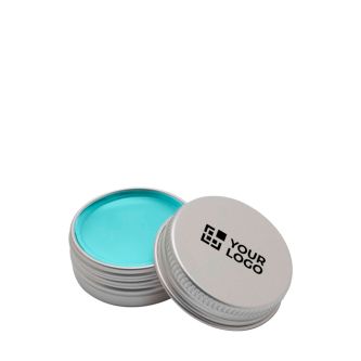 Baume à lèvres avec boîtier en aluminium et protection FPS 15