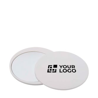 Miroir de maquillage élégant et coulissant pour des retouches rapides