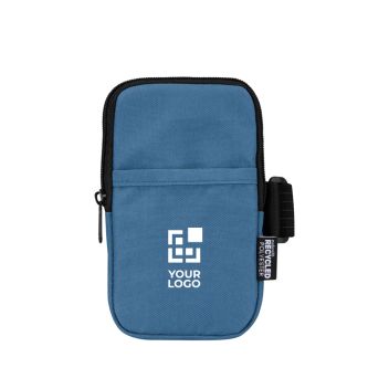 Étui bouteille déperlant avec fermeture zippée et velcro