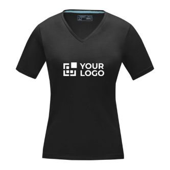 Impression sur t-shirt femme col V 200 g/m2 couleur blanc