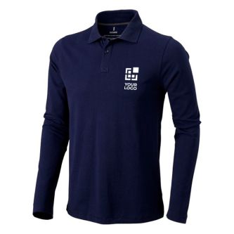 Polo en coton homme à manches longues 200 g/m2 Elevate Life