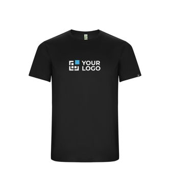 T-shirt technique en 50% polyester recyclé pour enfants 135 g/m² Roly avec zone d'impression