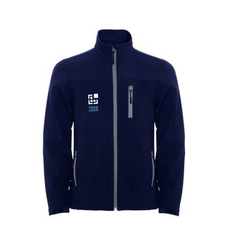 Veste softshell en polyester pour enfants 300 g/m² Roly avec zone d'impression