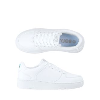 Chaussures unisexes blanches avec semelle en caoutchouc Roly Weiße Unisex-Sneaker mit Gummisohle, Roly 