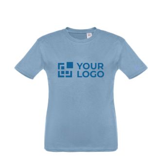 T-shirt personnalisé pour enfants pas cher en coton 150 g/m² THC Quito avec zone d'impression