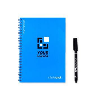 Carnet réutilisable couverture souple stylo-feutre A5 pages blanches