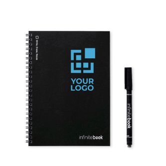 Carnet réutilisable couverture souple et stylo-feutre A5 pages lignées