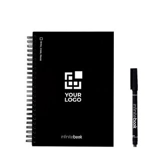 Carnet InfiniteBook A5, fabriqué en Europe, encre noire