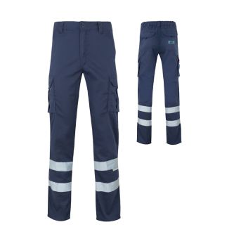 Pantalon de travail unisexe avec éléments réfléchissants 240 g/m²