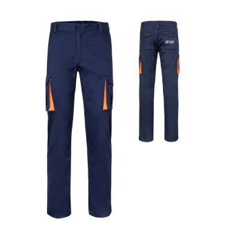 Pantalon de travail avec plusieurs poches en bicolore 240 g/m²