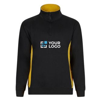 Sweat de travail bicolore en coton et polyester 260 g/m²